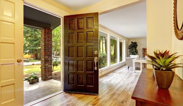 What are the benefits of a wooden door?